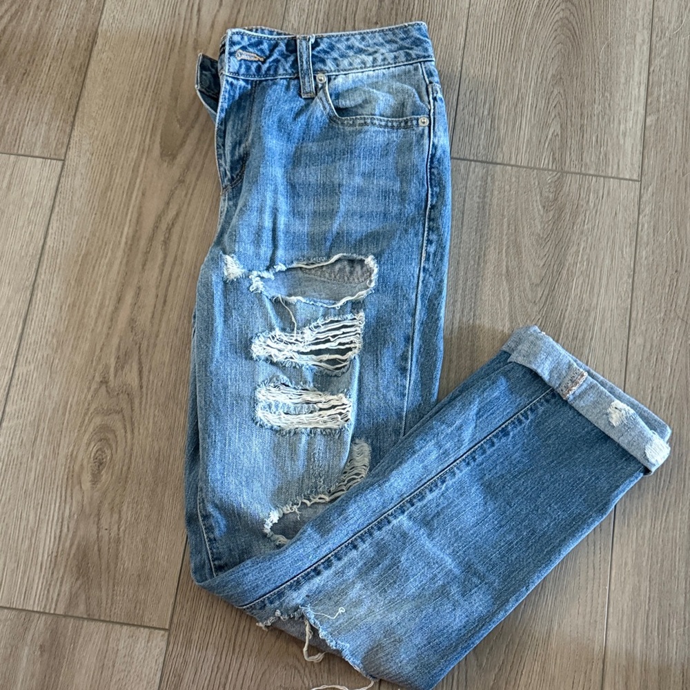 Blue Distressed Jeans